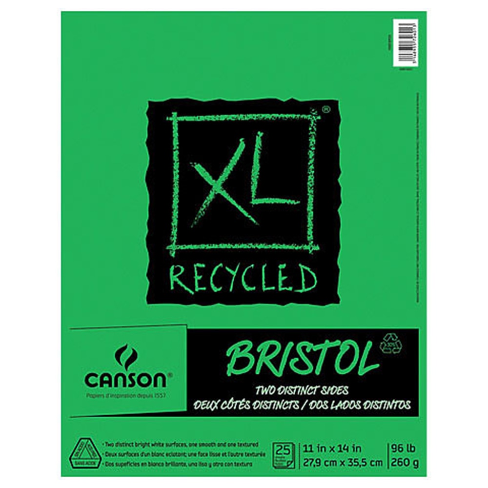 Canson, XL Smooth, Pad, 100#, Bristol, 25 Sheet